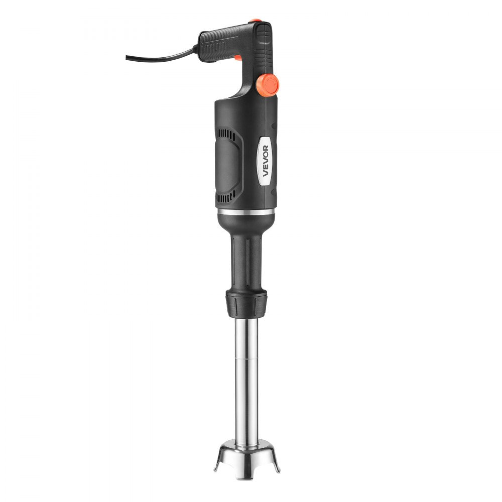 VEVOR Commercial Immersion Blender, 500W, 12-inch, Heavy-Duty Hand Mixer for Restaurant, Handheld Stick for Soups & Sauces, Pure-Copper Motor, Variable Speed, Stainless Steel 3-Blade Head, Lock