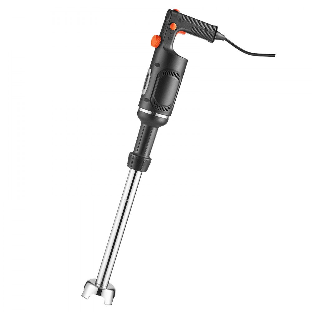 VEVOR Commercial Immersion Blender, 500W, 16-inch, Heavy-Duty Hand Mixer for Restaurant, Handheld Stick for Soups & Sauces, Pure-Copper Motor, Variable Speed, Stainless Steel 3-Blade Head, Lock