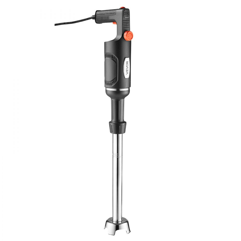 VEVOR Commercial Immersion Blender, 500W, 16-inch, Heavy-Duty Hand Mixer for Restaurant, Handheld Stick for Soups & Sauces, Pure-Copper Motor, Variable Speed, Stainless Steel 3-Blade Head, Lock