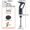 VEVOR Commercial Immersion Blender, 500 Watt Heavy Duty Hand Mixer, Variable Speed Kitchen Stick Mixer with 304 Stainless Steel Blade, Multi-Purpose Portable Mixer for Soup, Smoothie, Puree, Baby Food