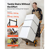 VEVOR Stair Climbing Cart, 440 lbs Stair-Climbing Capacity, Heavy-Duty Folding Trolley Cart with Telescoping Handle, 6 Wheels and 2 Bungee Cords, Stair Climber Dolly for Home, Groceries, Warehouse