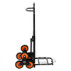 VEVOR Stair Climbing Cart, 220 lbs Stair-Climbing Capacity, Heavy-Duty Folding Trolley Cart with Telescoping Handle, 6 Wheels and 2 Bungee Cords, Stair Climber Dolly for Home, Groceries, Warehouse