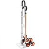 VEVOR Stair Climbing Cart, 330 lbs Stair-Climb Capacity, Aluminum Alloy Folding Trolley Cart with Telescoping Handle, 6 Wheels and 2 Bungee Cords, Stair Climber Dolly for Home, Groceries, Warehouse