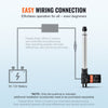 VEVOR Linear Actuator 12V, 10 Inch Heavy Duty 1320lbs/6000N Linear Actuator, 0.19"/s Linear Motion Actuator with Mounting Bracket & IP44 Protection for Electric Door Industrial Machinery Vessels Cargo