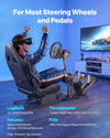 VEVOR Racing Wheel Stand, Heavy-Duty Simulator Cockpit Steering Wheel Stand, Fit Logitech G25, G27, G29, G920, G923, Thrustmaster T300RS, TX F458, T500RS, T3PA-PRO (F1/GT) and CSR Pedals