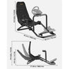 VEVOR Racing Wheel Stand, Heavy-Duty Integrated Simulator Cockpit Steering Stand, Fit Logitech G25,G27,G29,G920,G923, Thrustmaster T300RS,TX F458,T500RS,T3PA-PRO (F1/GT) and CSR Pedals, Black