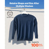 VEVOR FR Shirts, Flame Resistant Long Sleeve Clothing Lightweight 7 oz Breathable Cotton, Men's Fire Retardant Work Shirt with Pre-shrink Treatment & Pocket, for Welders,Electricians,Navy Blue 2XL