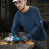 VEVOR FR Shirts, Flame Resistant Long Sleeve Clothing Lightweight 7 oz Breathable Cotton, Men's Fire Retardant Work Shirt with Pre-shrink Treatment & Pocket, for Welders,Electricians,Navy Blue 2XL