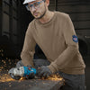 VEVOR FR Shirts, Flame Resistant Long Sleeve Clothing Lightweight 7 oz Breathable Cotton, Men's Fire Retardant Work Shirt with Pre-shrink Treatment & Pocket, for Welders,Electricians,Gray 2XL