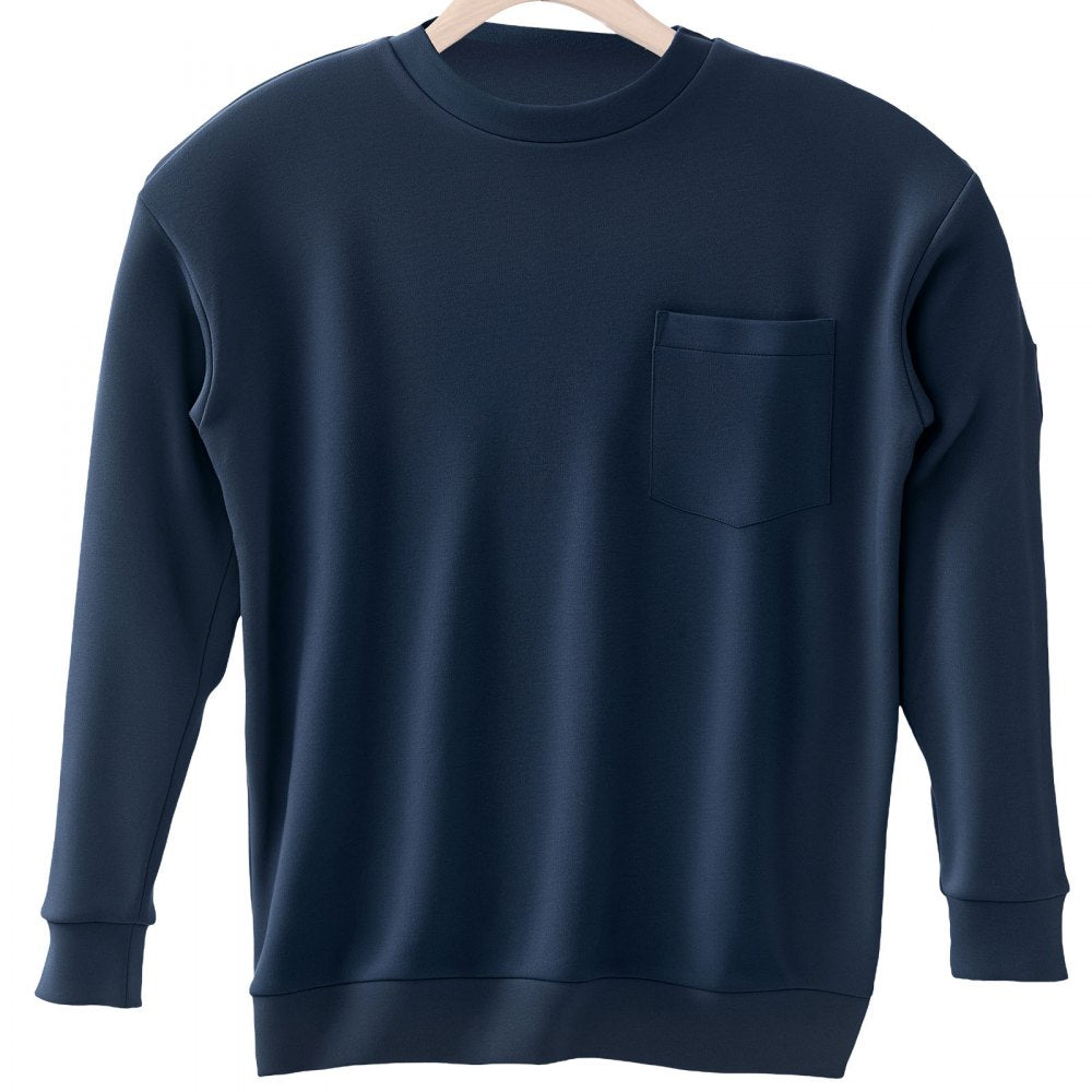 VEVOR FR Shirts, Flame Resistant Long Sleeve Clothing Lightweight 7 oz Breathable Cotton, Men's Fire Retardant Work Shirt with Pre-shrink Treatment & Pocket, for Welders,Electricians,Navy Blue XL