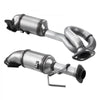 VEVOR Catalytic Converter, 2 Pack, Compatible with 2012-2017 Jeep Wrangler 3.6L V6, Front, Replacement OE 641511, Stainless Steel Material High Flow Catalytic Converter, for Exhaust Gas Purification