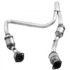 VEVOR Catalytic Converter, 2 Pack, Compatible with 2007-2009 Jeep Wrangler 3.8L V6, Front, Right, Replacement OE 50482, Stainless Steel Material High Flow Converter, for Exhaust Gas Purification
