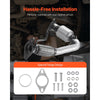 VEVOR Catalytic Converter, Compatible with Chevrolet Equinox/GMC Terrain/Chevy Captiva Sport, 2.4L L4, Front, Replacement OE 16581 16796, Stainless Steel High Flow, for Exhaust Gas Purification