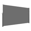 VEVOR Retractable Side Awning, 71''x 118'' Aluminum Outdoor Privacy Screen, 280g Polyester Water-proof Retractable Patio Screen, UV 30+ Room Divider Wind Screen for Patio, Backyard, Balcony, Gray