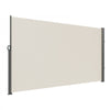VEVOR Retractable Side Awning, 71''x 118'' Aluminum Outdoor Privacy Screen, 280g Polyester Water-proof Retractable Patio Screen, UV 30+ Room Divider Wind Screen for Patio, Backyard, Balcony, Beige