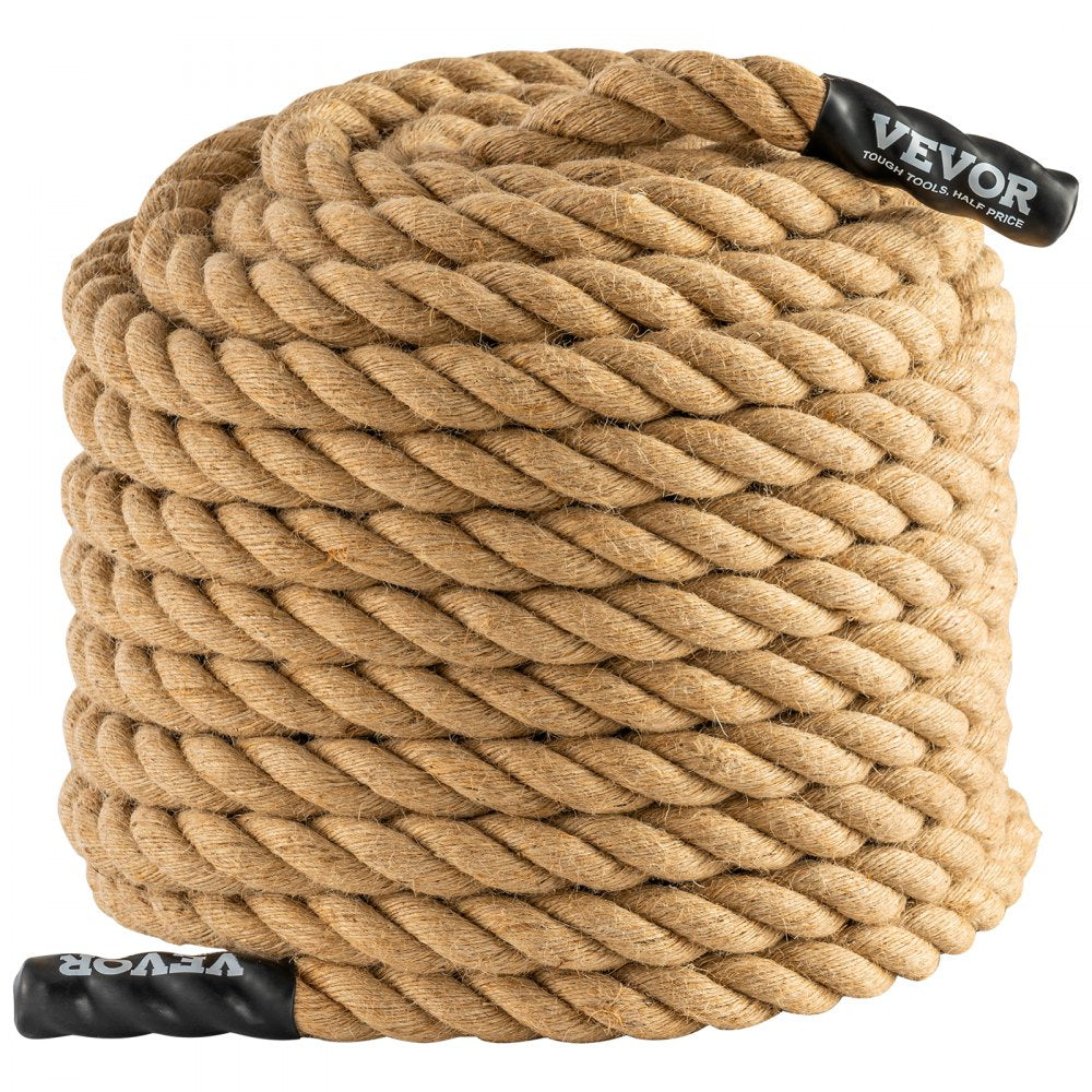 VEVOR Gym Climbing Rope, 1" Diameter 100 ft Length Gym Fitness Training Rope, Gym Exercise Workout Rope for Adults, Climbing Rope for Fitness and Strength Training, Climbing Exercise, Home Workout