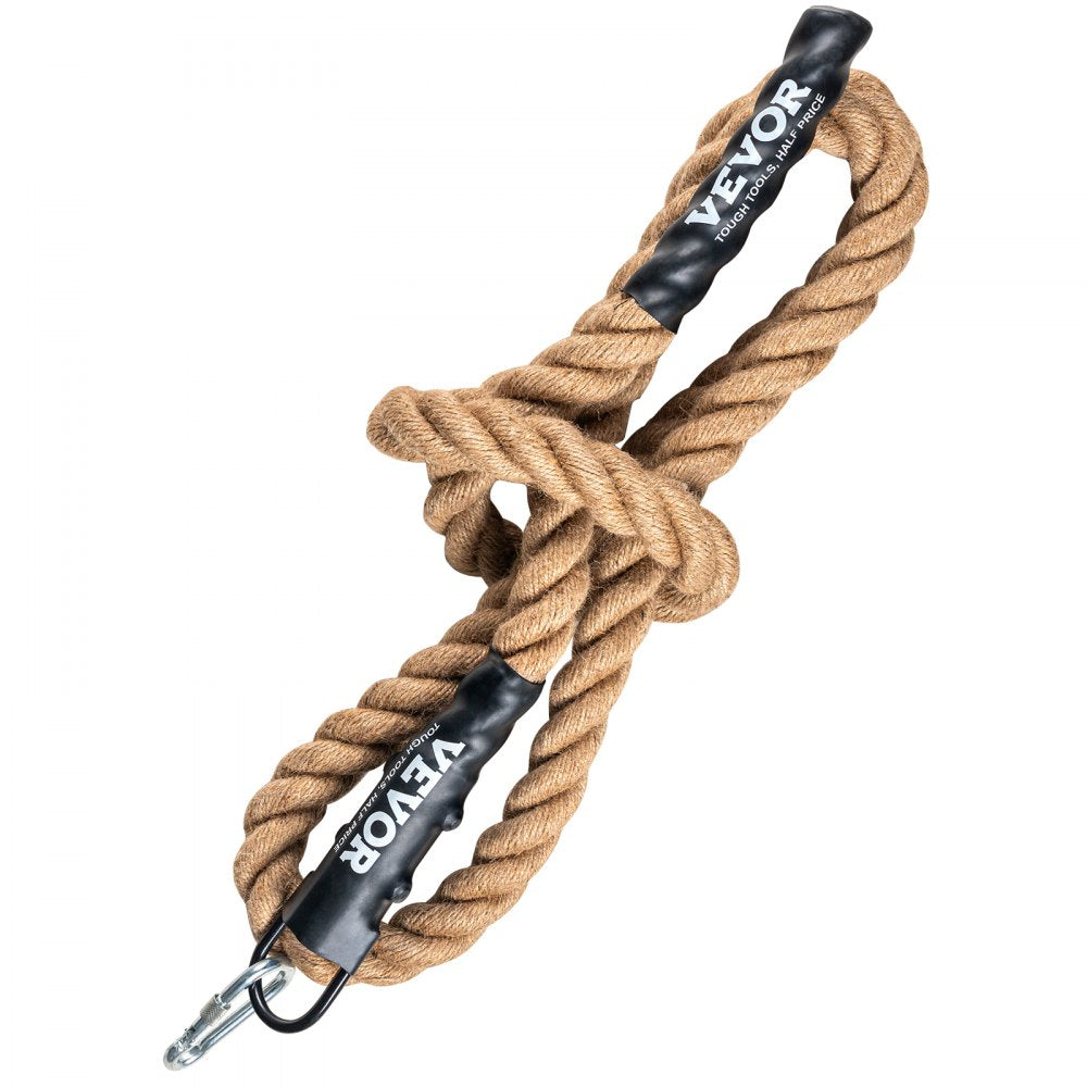 VEVOR Gym Climbing Rope, 1.5" Diameter 10 ft Length Gym Fitness Training Rope, Gym Exercise Workout Rope for Adults, Climbing Rope for Fitness and Strength Training, Climbing Exercise, Home Workout