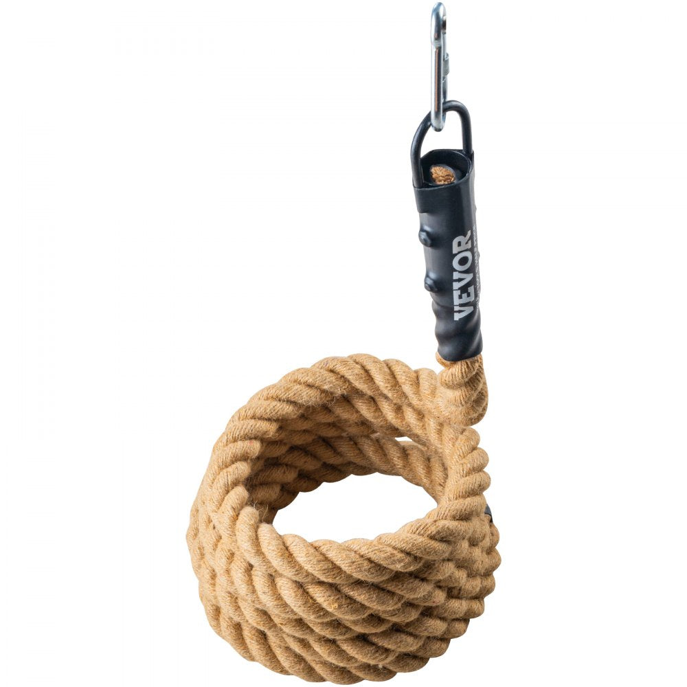 VEVOR Gym Climbing Rope, 1.5" Diameter 15 ft Length Gym Fitness Training Rope, Gym Exercise Workout Rope for Adults, Climbing Rope for Fitness and Strength Training, Climbing Exercise, Home Workout