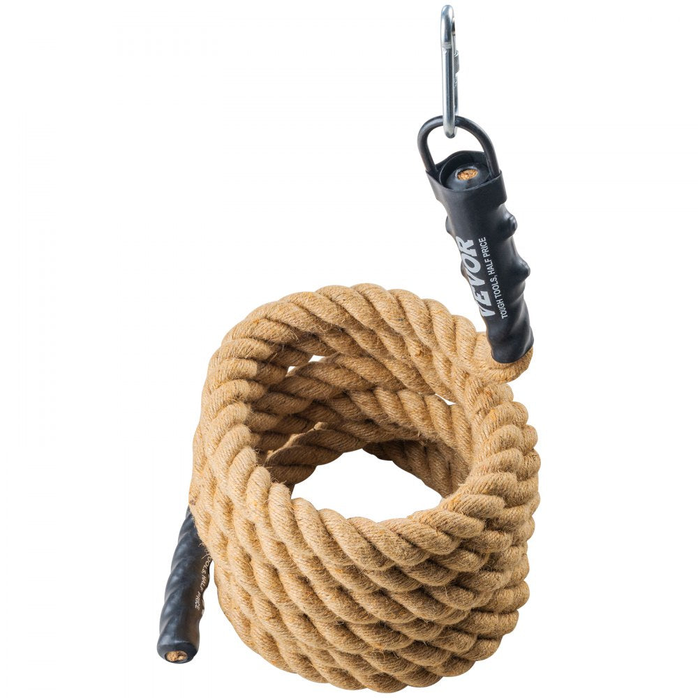 VEVOR Gym Climbing Rope, 1.5" Diameter 30 ft Length Gym Fitness Training Rope, Gym Exercise Workout Rope for Adults, Climbing Rope for Fitness and Strength Training, Climbing Exercise, Home Workout