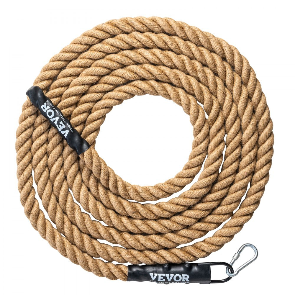 VEVOR Gym Climbing Rope, 1.5" Diameter 25 ft Length Gym Fitness Training Rope, Gym Exercise Workout Rope for Adults, Climbing Rope for Fitness and Strength Training, Climbing Exercise, Home Workout