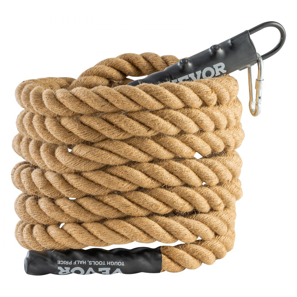 VEVOR Gym Climbing Rope, 1.5" Diameter 25 ft Length Gym Fitness Training Rope, Gym Exercise Workout Rope for Adults, Climbing Rope for Fitness and Strength Training, Climbing Exercise, Home Workout