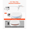 VEVOR Bidet Attachment for Toilet, Hot & Cold Non-Electric Water Sprayer - Dual Retractable Nozzles, Adjustable Water Pressure, 0.3’’ Ultra Thin Bidet Toilet Seat Attachment for Rear and Feminine Wash