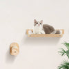 VEVOR Wall Mounted Cat Shelves, Cat Wall Shelves and Perches with Jumping Posts & Hammocks, Cat Furniture Set up to 40 lbs, Removable & Washable Coral Fleece for Sleeping, Playing, Climbing, Set of 4