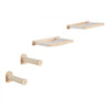 VEVOR Wall Mounted Cat Shelves, Cat Wall Shelves and Perches with Jumping Posts & Hammocks, Cat Furniture Set up to 40 lbs, Removable & Washable Coral Fleece for Sleeping, Playing, Climbing, Set of 4