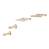 VEVOR Wall Mounted Cat Shelves, Cat Wall Shelves and Perches with Jumping Posts & Hammocks, Cat Furniture Set up to 40 lbs, Removable & Washable Coral Fleece for Sleeping, Playing, Climbing, Set of 4