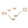 VEVOR Wall Mounted Cat Shelves, Cat Wall Shelves and Perches with Jumping Boards,  Cat Beds, Hammocks & Cat Tree, Cat Furniture and Shelves up to 40 lbs for Sleeping, Playing, Climbing, Set of 7