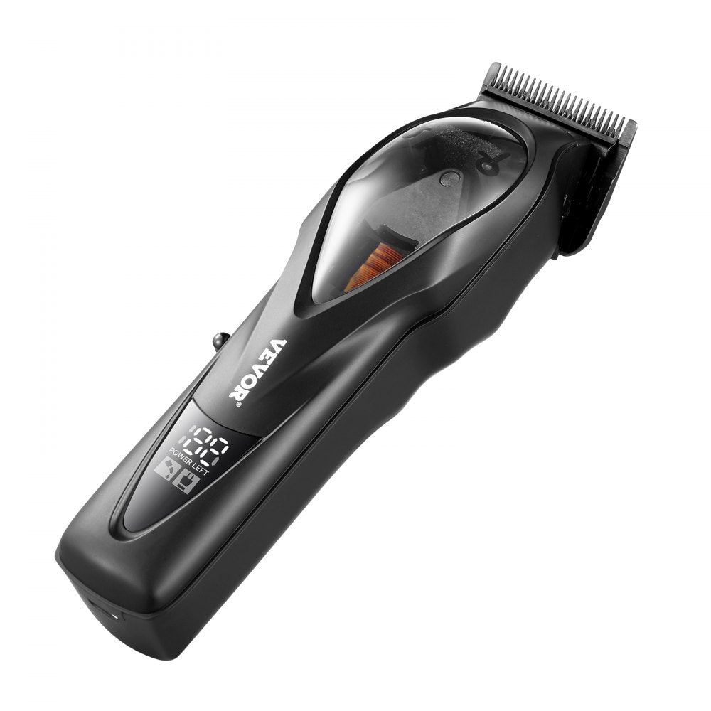 VEVOR Hair Clipper for Men with Magnetic Motor 10000RPM, Cordless Barber Clipper with DLC Fade Blade, Men's Hair Cutting Grooming Kit with 8 Guide Combs for Home Barber, Ideal Gift for Man