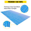 VEVOR RV Awning 17\' Camper Awning Fabric, Trailer Awning Canopy Patio Camping Car Awning, Durable 15oz Vinyl Roller Tube for RV, Van, SUV, Patio Awning Replacement Ocean Blue Fade