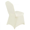 VEVOR Stretch Spandex Folding Chair Covers, Universal Fitted Chair Cover, Removable Washable Protective Slipcovers, for Wedding, Holiday, Banquet, Party, Celebration, Dining (100PCS Beige)