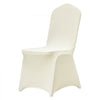VEVOR Stretch Spandex Folding Chair Covers, Universal Fitted Chair Cover, Removable Washable Protective Slipcovers, for Wedding, Holiday, Banquet, Party, Celebration, Dining (100PCS Beige)