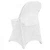 VEVOR Stretch Spandex Folding Chair Covers, Universal Fitted Chair Cover, Removable Washable Protective Slipcovers, for Wedding, Holiday, Banquet, Party, Celebration, Dining (30PCS White)