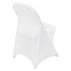 VEVOR Stretch Spandex Folding Chair Covers, Universal Fitted Chair Cover, Removable Washable Protective Slipcovers, for Wedding, Holiday, Banquet, Party, Celebration, Dining (30PCS White)