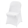 VEVOR Stretch Spandex Folding Chair Covers, Universal Fitted Chair Cover, Removable Washable Protective Slipcovers, for Wedding, Holiday, Banquet, Party, Celebration, Dining (30PCS White)