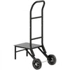 VEVOR Folding Chair Rack, 150 LBS Capacity, Heavy-duty Chair Cart for Stacking 10 Chairs, Multi-Function Metal Chair Storage Dolly with Rubber Wheels, Push-Style Chair Holder, Matte Black