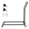 VEVOR Folding Chair Rack, 300 LBS Capacity, L-shape Vertical Placement Chair Cart for 25 Chairs, Heavy-duty Metal Chair Storage Dolly with Rubber Wheels, Multi-Function Chair Holder, Matte Black