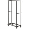 VEVOR Folding Chair Rack, 500 LBS Capacity, Heavy-duty Chair Cart for 60 Chairs, Metal Chair Storage Dolly Chair Holder with Swivel Casters and Locking Wheels, for Party Event,Hotel,Matte Black