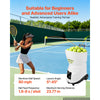VEVOR Tennis Ball Machine,4H Runtimeand150 Ball Capacity Auto Ball Launcher, for Beginners and Pro Practice Training, with App Remote Control, Spin Control, 3 Training Modes, and Speeds up to 80MPH