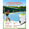 VEVOR Tennis Ball Machine,2H Runtimeand150 Ball Capacity Auto Ball Launcher, for Beginners and Pro Practice Training, with App Remote Control, Spin Control, 2 Training Modes, and Speeds up to 80MPH