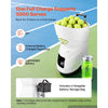 VEVOR Tennis Ball Machine,2H Runtimeand150 Ball Capacity Auto Ball Launcher, for Beginners and Pro Practice Training, with App Remote Control, Spin Control, 2 Training Modes, and Speeds up to 80MPH