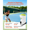 VEVOR Tennis Ball Machine,4H Runtimeand150 Ball Capacity Auto Ball Launcher, for Beginners and Pro Practice Training, with App Remote Control, Spin Control, 20 Training Modes, and Speeds up to 80MPH