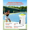 VEVOR Tennis Ball Machine,4H Runtimeand110 Ball Capacity Auto Ball Launcher, for Beginners and Pro Practice Training, with App Remote Control, Spin Control, 2 Training Modes, and Speeds up to 75MPH