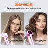 VEVOR Hair Styler and Dryer Brush, 6-in-1 Multi Air Styler, 110,000RPM High-Speed Ionic Blow Dryer Brush with Brushless Motor, 2 Auto-Wrap Curlers, 3 Brush & 2 Nozzles, Styling Tool for All Hair Type