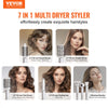 VEVOR Hair Styler Dryer Brush, 7-in-1 Professional Multi Styler, 110,000RPM High-Speed Hot Air Styler with Brushless Motor, 2 Auto-Wrap Curler, 3 Brushes & 3 Nozzle, 90° Folding Design for Fast Drying