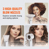 VEVOR Hair Styler Dryer Brush, 7-in-1 Professional Multi Styler, 110,000RPM High-Speed Hot Air Styler with Brushless Motor, 2 Auto-Wrap Curler, 3 Brushes & 3 Nozzle, 90° Folding Design for Fast Drying