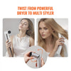 VEVOR Hair Styler Dryer Brush, 7-in-1 Professional Multi Styler, 110,000RPM High-Speed Hot Air Styler with Brushless Motor, 2 Auto-Wrap Curler, 3 Brushes & 3 Nozzle, 90° Folding Design for Fast Drying