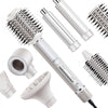 VEVOR Hair Styler Dryer Brush, 7-in-1 Professional Multi Styler, 110,000RPM High-Speed Hot Air Styler with Brushless Motor, 2 Auto-Wrap Curler, 3 Brushes & 3 Nozzle, 90° Folding Design for Fast Drying